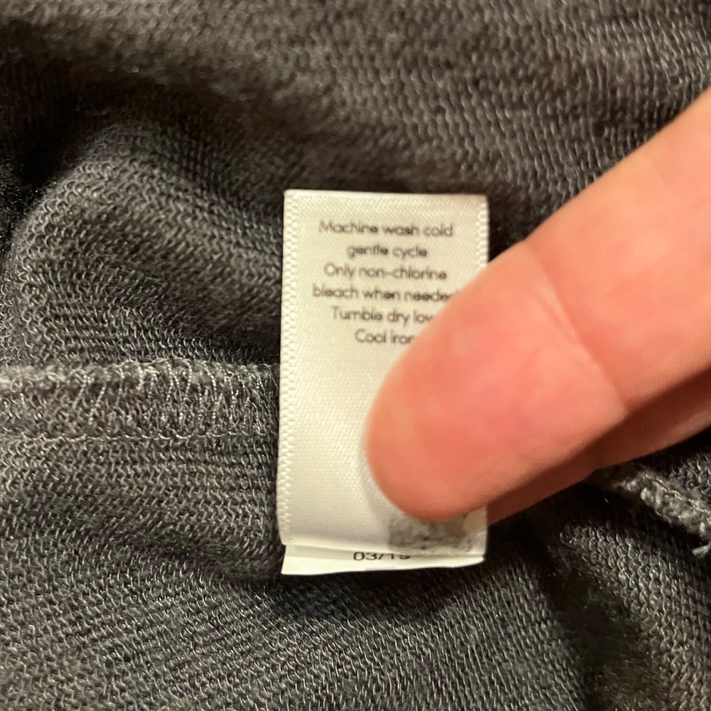 Athleta gray open front long sleeve cardigan with pockets. Size Women's Large - Picture 8 of 15